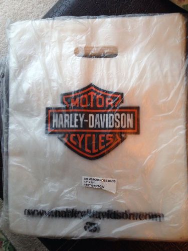 Harley Davidson Motor Cycle Lot Of 25 Bags 12x15 Size Merchandise Bags