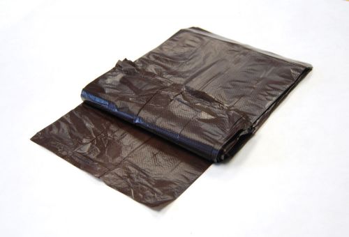 10 Chocolate Plastic Merchandise Shopping Bags 6.25X9.25