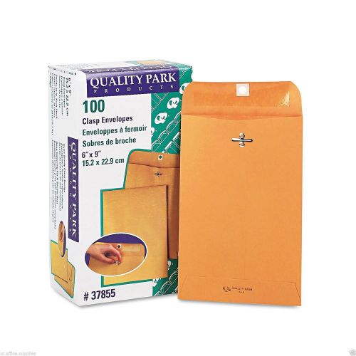 200 business envelopes 6x9 kraft clasp manila shipping catalog yellow brown flap for sale