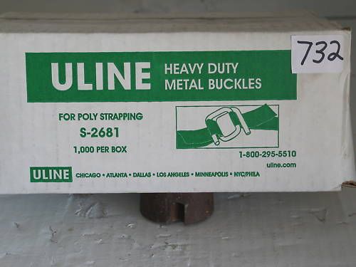 ULINE,S-2681, HEAVY DUTY METAL BUCKLES FOR POLY STRAPIN