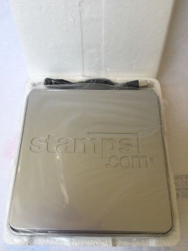 STAMPS.COM Stainless Steel 5 LB SCALE DIGITAL w/USB CORD Win &amp; Mac Free Ship