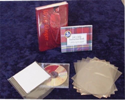 500 pcs 6x7 pvc shrink film flat cd wrap bags 100 gauge heat shrinking display for sale