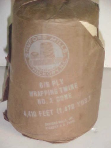 LARGE ROLL OF  SHUFFORD MILLS BRADED WRAPPIMG TWINE  6/6 PLY 4410 FEET