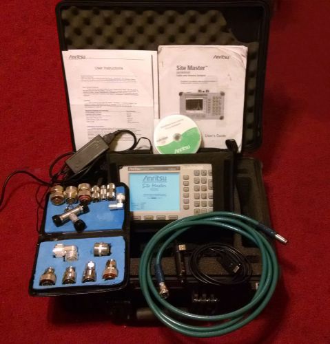 Anritsu sitemaster s331d cable/antenna analyzer w/many accessories /pelican case for sale