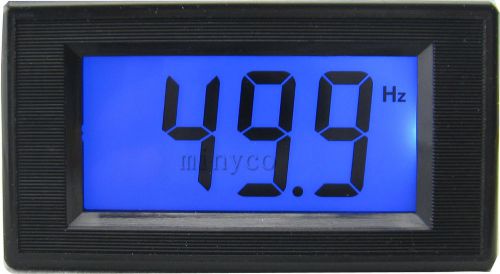 Ac 80-300v 10hz-199.9hz blue lcd digital frequency meter cymometer freq monitor for sale