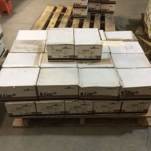 (1) pallet thirty three boxes b-line bvp150 yzn - vibraclamp, conduit, 1 1/2&#034; for sale