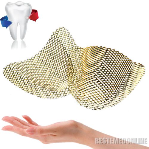 Yellow Dental Strengthen Metal net Dental Impression Trays for Upper teeth 10PCS