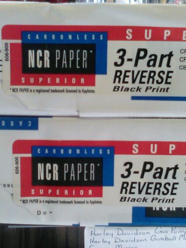 (2 Packs) 3-Part Reverse NCR Paper Carbonless Print Superior 8.5x11 1917