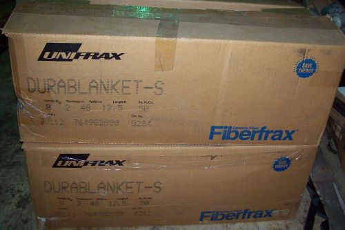 Unifrax Fiberfrax Durablanket-S 8# 2x24 12.5&#039; Thermal Ceramic Fiber Insulation