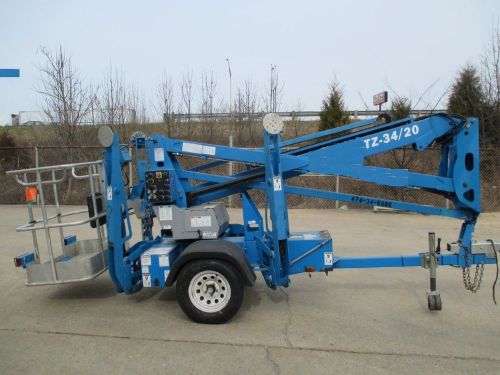 2008 genie tz34/20 towable boom jlg/ biljax / nifty lift for sale