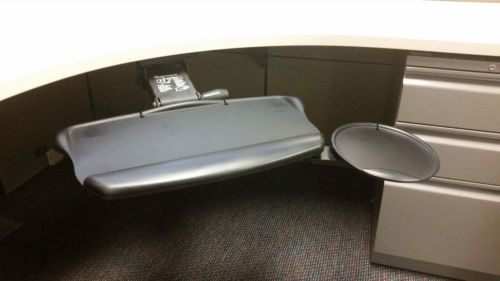 Neutral Posture Articulating Under Desk Keyboard Mouse Tray