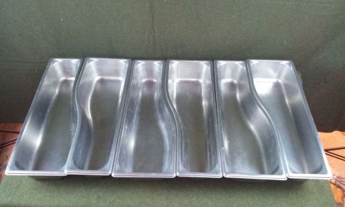 Vollrath 3100040 Stainless Steel Wild Pans Lot of 6