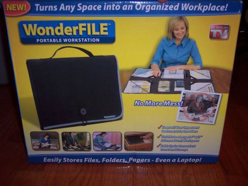 AS SEEN ON T.V. NEW IN BOX WONDERFILE PORTABLE WORKSTATION ORGANIZER