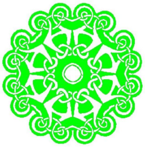 30 Custom Green Celtic Design Personalized Address Labels