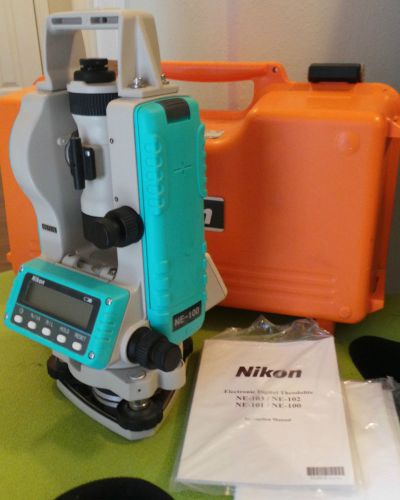 Nikon NE-100 Electronic Digital Theodolite with Case Excellent !!