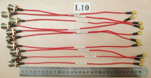 Lot of 10 Semi-Rigid Cables 30 cm, with Connectors