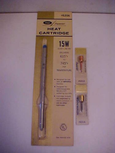Ungar 6206 imperial heat cartridge &amp; soldering tips - for 6100 iron - new for sale