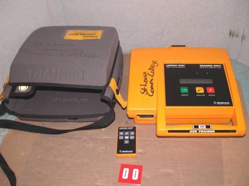 Medtronic lifepak 500t aed training system + case free s&amp;h for sale
