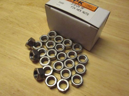 IPK (25) 3/8-24 316 Stainless Steel Finish Nuts     NEW!!