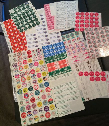 32 sheets of Recruiting stickers for Catalogs and to Drive Sales