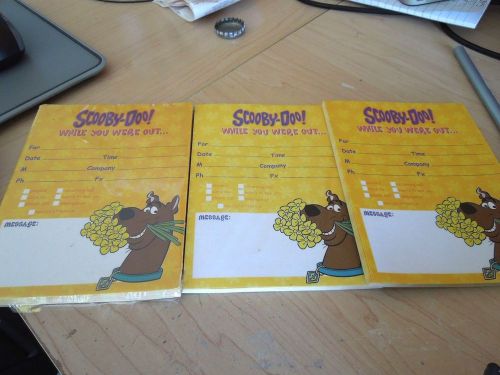 Set of 4 - scooby-doo! while you were out message pads for sale