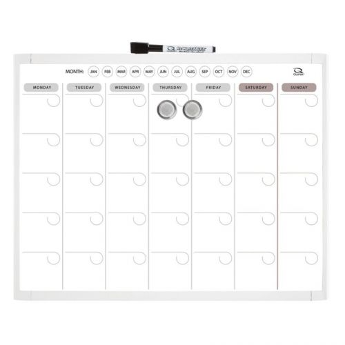Quartet 13.9-In X 12-In Magnetic Dry Erase Calendar