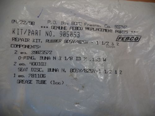 Febco 905053 check valve repair kit 2 seat discs and o rings  805y  1-1/2 to 2&#034; for sale