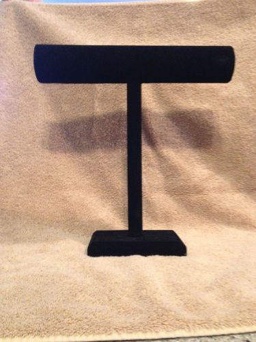 Jewely Display Stand For Necklaces One Tier Black Velvet