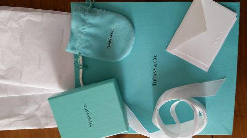 Tiffany &amp; Co. Box, Gift Bag, pouch, card &amp; ribbon
