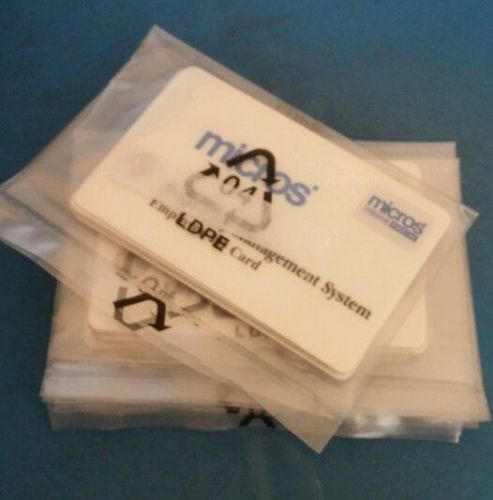 25 count sealed Micros Employee ID Cards New