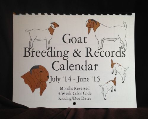BOER Goat Breeding and Kidding Calendar - July2014-June2015