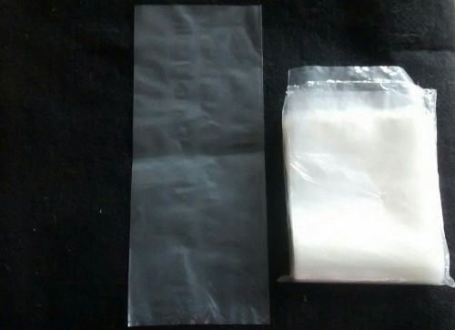 100 open flat top  5 x 12 POLY BAGS PLASTIC 2 MIL