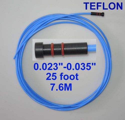 Teflon liner 25ft tweco lincoln mig welding guns wire size 0.023&#034;-0.030&#034;-0.035&#034; for sale