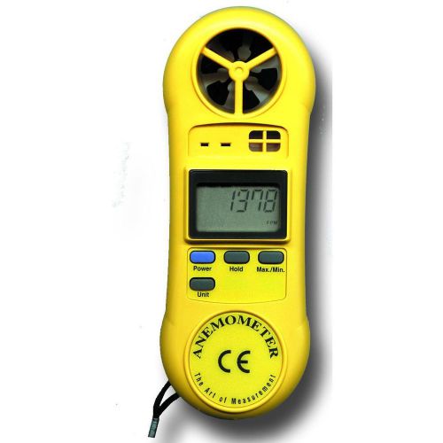 Mini air flow meter w/ temperature for sale
