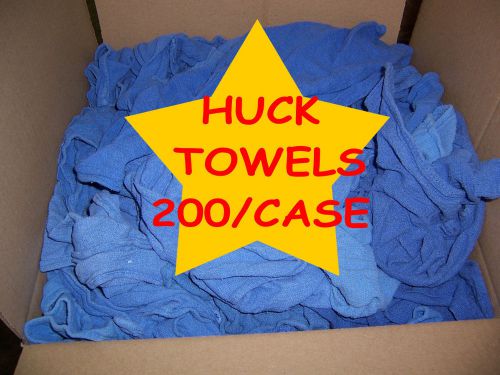 Blue huck cleaning cloth shop window towels window cleaning 27# case  very nice for sale