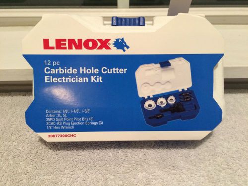 Lenox 12 Pc Carbide Hole Cutter Electrician Kit
