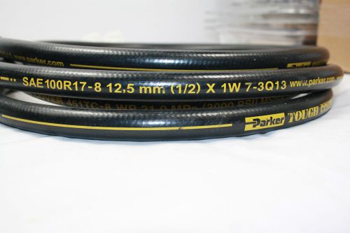 Parker 451tc-8 tough cover 14ft 3,000 psi hydraulic hose sae100r-17-8 for sale