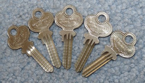 Lot of 5 INDEPENDENT LOCK CO Key Blanks - 1013BX - ILCO (LOT 462)