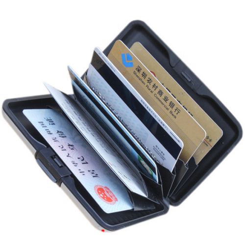 Business ID Name Credit Card Wallet Holder Aluminum Metal Case Box Waterproof