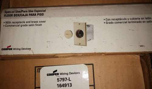 Cooper Wiring 5797-L Special floor box