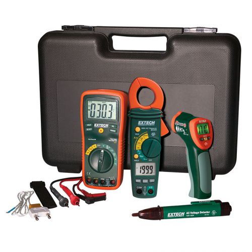 Extech ex430 ma200 400-amp true rms hvac electrical probe digital clamp meter for sale