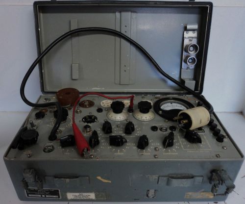 Vintage 1962 us army military test set electron tube tester tv-7/u supreme inc for sale