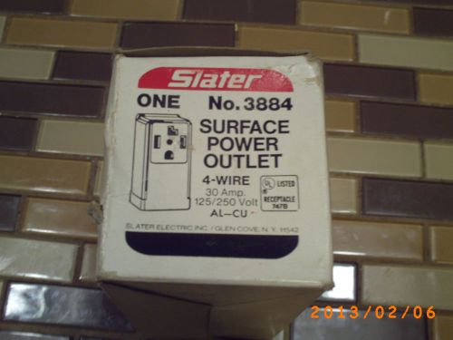 slater surface power outlet 4-wire 30 amp no. 3884