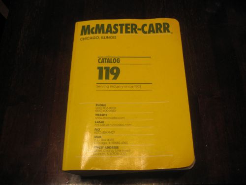 McMaster Carr Catalog 119 w/Box