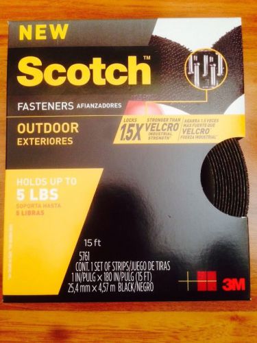 SCOTCH 1 in. x 15 ft. Black Outdoor Fasteners