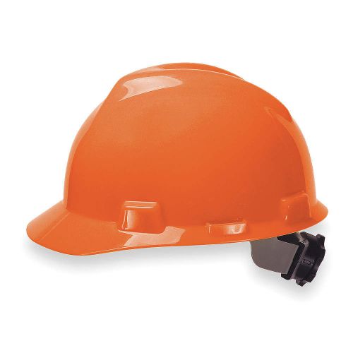 Hard hat, frtbrim, slotted, 4rtcht, orange 475361 for sale