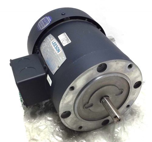 New leeson motor c6t17fc10b cat no/part no 130011001 hp  1/2  ph 3 rpm 1725/1425 for sale