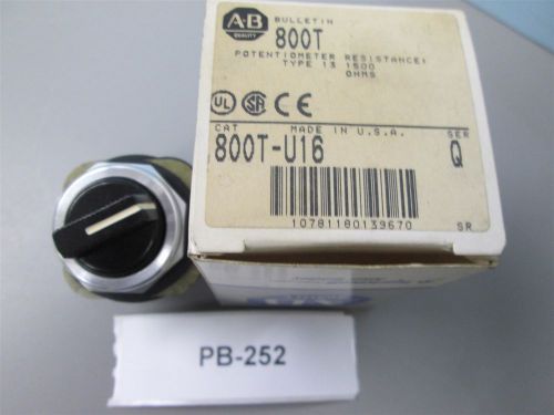 Allen Bradley 800T-U16 Ser Q 3 position Maintain selector switch New Old Stock