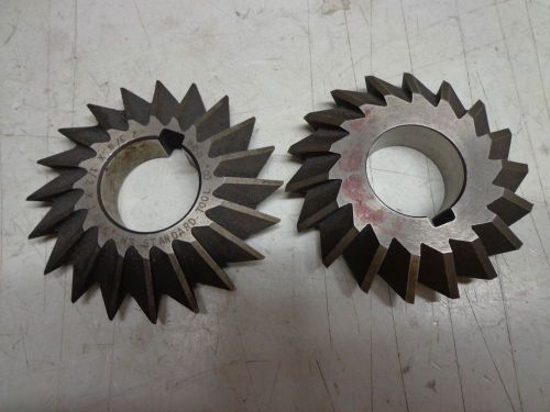 60 DEGREE INCLUDED 3&#034; DIA. HSS MILLING CUTTERS