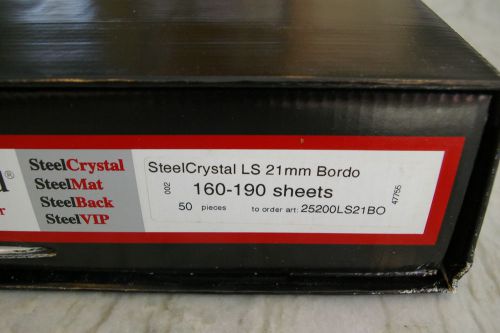 Unibind Cover Unopened 50 pieces - Steel Crystal 21mm Bordeaux 25200LS21BO